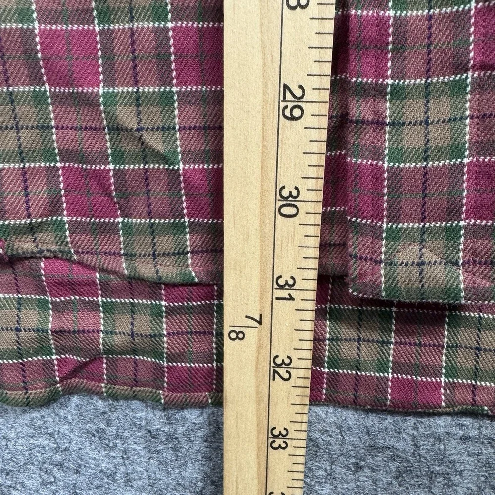 Polo Ralph Lauren Button Up Light Flannel Shirt Men's XL‎ Red/Green Plaid